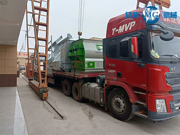 甘肅時產(chǎn)20噸干粉砂漿設備裝車現(xiàn)場