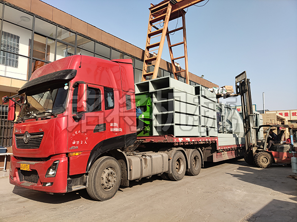 四立方主機，時產(chǎn)15噸生產(chǎn)線，發(fā)往江蘇連云港